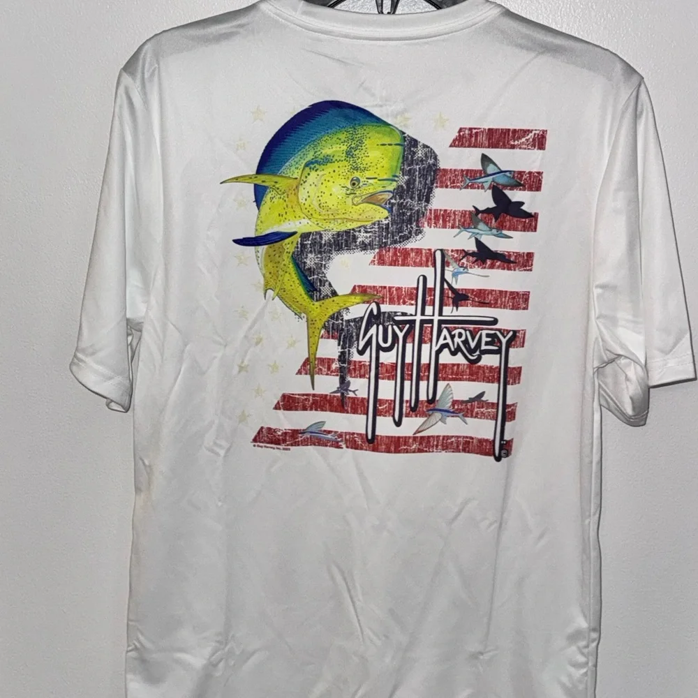 Guy Harvey White Short Sleeve Tee